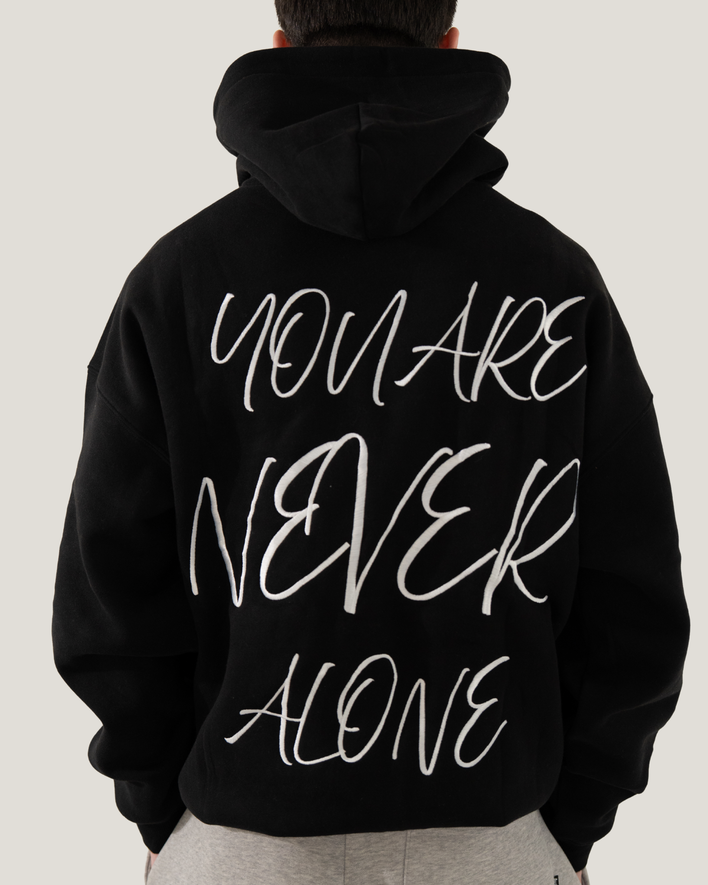Never alone hoodie